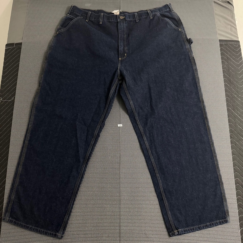 Carhartt B13 HDK Washed Denim Work Dungaree Jeans Dark Blue 48x30 NWT